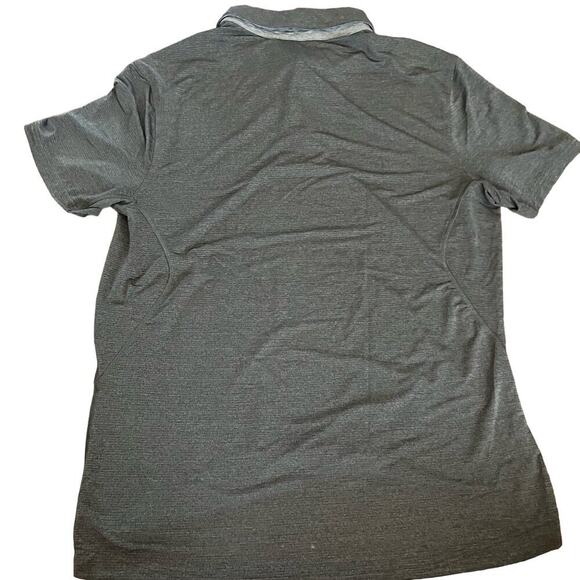Lululemon Men's Gray Polo Shirt Size Large Golf Casual Stretch Comfort Wicking - Picture 2 of 5